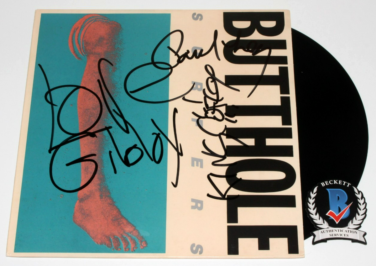 BUTTHOLE SURFERS SIGNED 'REMBRANDT PUSSYHORSE' VINYL RECORD ALBUM
