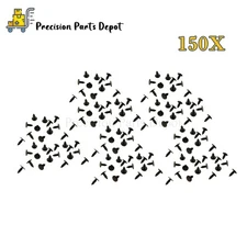 150x Fender Push Pin Retainer Auto Car Bumper Fastener Clips Hole Plastic Rivets