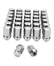 32pcs 14x1.5 OEM Lug Nuts Replacement 2008 Length: 1.75"(45mm) Silver 32PCS