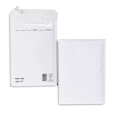 Selection Varzi Padded envelope kraft white 200x220mm useful size 160x180mm 10pc
