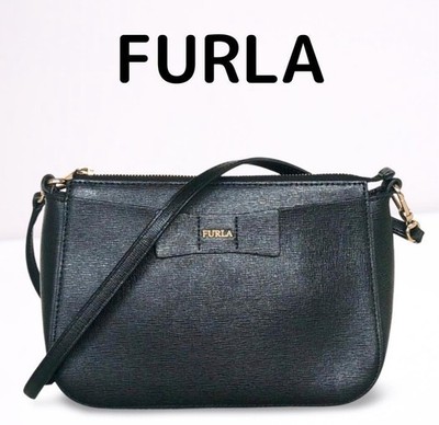 Beautiful Furla Crossbody black leather bag   
