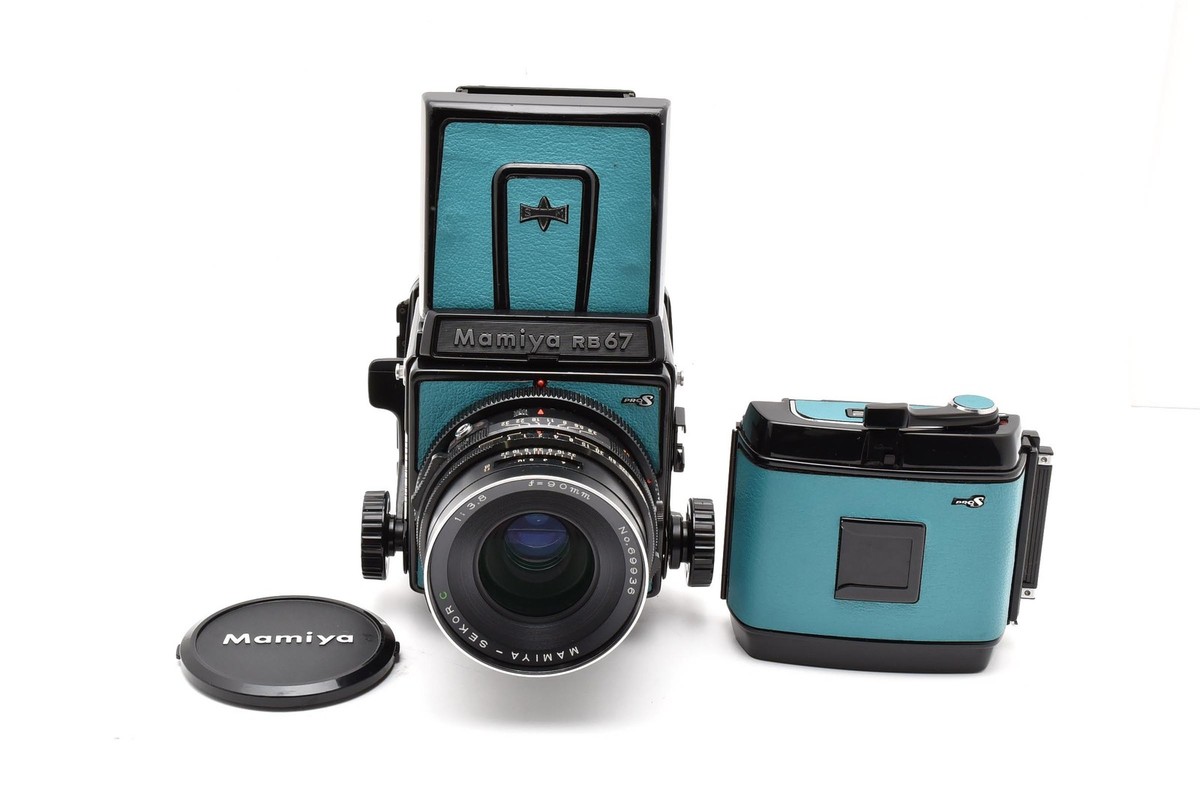 Turquoise Blue [Opt MINT] Mamiya RB67 Pro S Camera Sekor C 90mm f