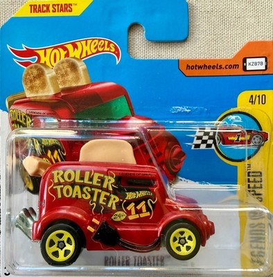 HOT WHEELS - MAINLINE - ROLLER TOASTER - ROT - 2015 - BRANDNEU