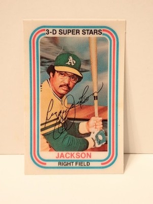 1976 Kellogg's 3-D Super Stars Reggie Jackson #8 HOF EX-MT **free shipping**