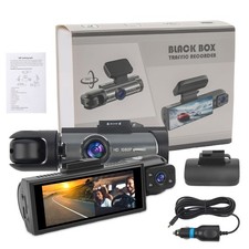 1080P Front And Inside Camera Video Recorder G-Sensor Dual Lens Car DVR Dash Cam