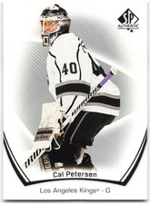 2021-22 SP Authentic #37 Cal Petersen Los Angeles Kings