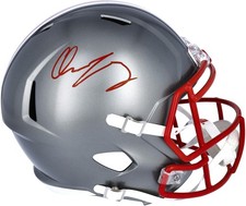 Chase Young Ohio State Buckeyes Signed Riddell Flash Alternate Replica Helmet