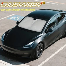 1* Custom Fit Car Windshield Sun Shade UV Heat Shield For Tesla Model 3 16-25