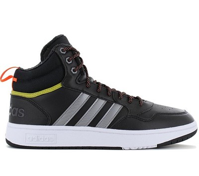 adidas Hoops 3.0 Mid Schuhe Schwarz Sneaker Boots Turnschuhe HR1440 NEU