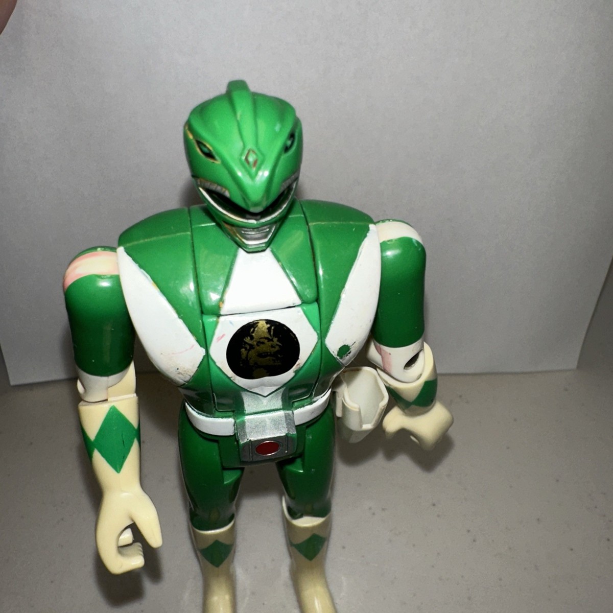 1993 Bandai MMPR Power Rangers Green Ranger Flip Head 5.5