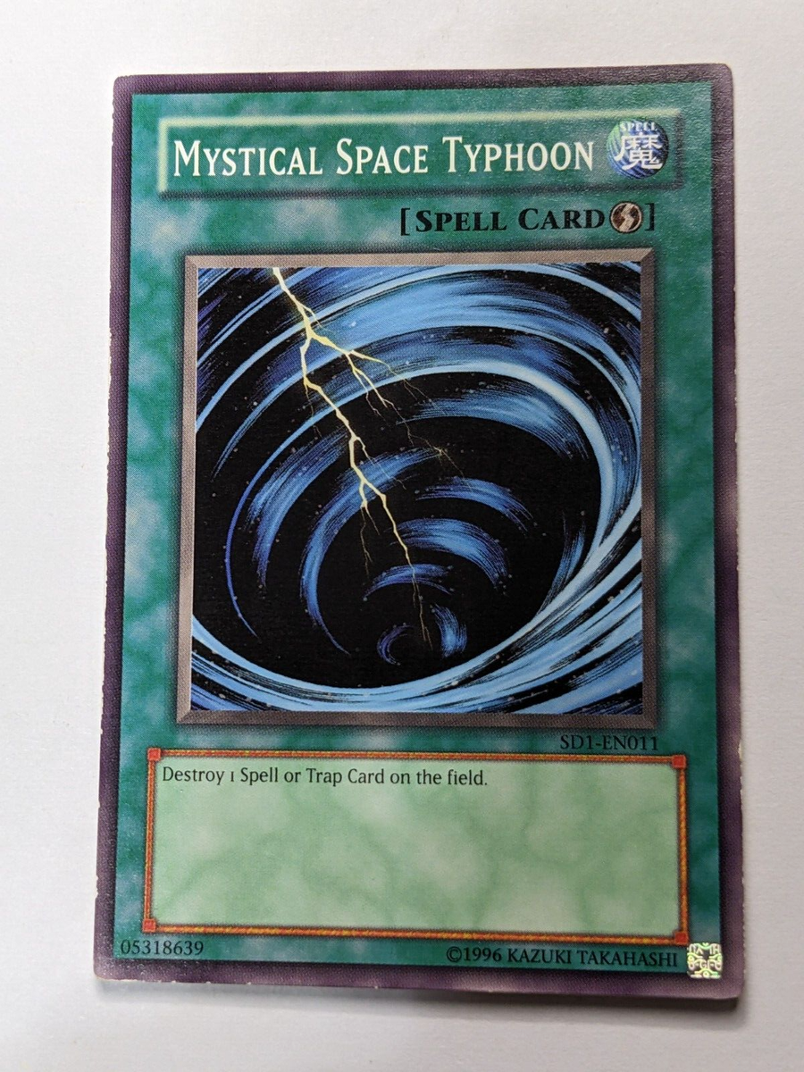アジア版 サイクロン Mystical Space Typhoon Mystical Space Typhoon YUGIOH Card SD1-EN011 05318639 | eBay