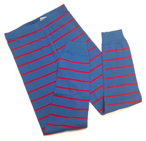 Hanna Andersson Pajamas Boys 8 Long John Shirt Pants Stripe Blue Red Skull Bones - Picture 7 of 7