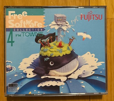 FM Towns Free Software Collection Vol. 4 Computer Fujitsu 1991 CD Rom