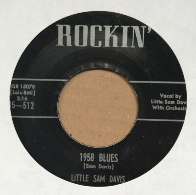 Single - Sam Davis - 1958 Blues / Goin  Back To New