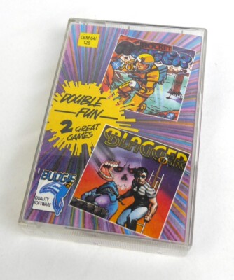 Commodore 64 C64 Spiel -- ROCKET ROGER & BLAGGER (Budgie) -- Tape Kassette