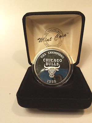 Chicago Bulls 1996 NBA Champions Highland Mint Coin 999 Fine Chicago Bulls 1996 NBA Champions Highland Mint Coin 999 Fine