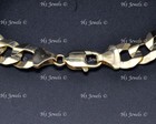 Real 14k Solid Yellow Gold Mens Curb Link Bracelet with LOBSTER 25.40gram #13390 — photo 6