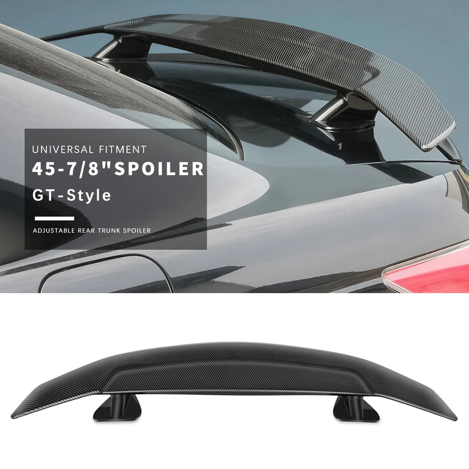 Para AUDI A3 A4 A5 A6 S3 S4 46" fibra de carbono estilo GT porta-malas traseiro spoiler asa lábio - Imagem 2 de 4