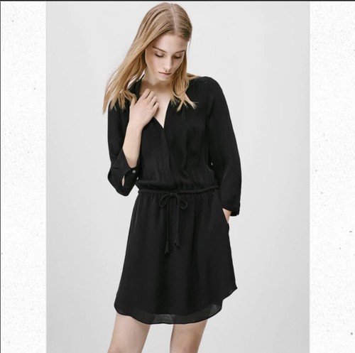 Aritzia Babaton Bennett Silk Dress Tie 