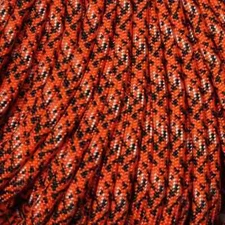 550 Paracord Tsunami Orange 100 FT. USA made & seller-same day shipping