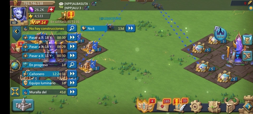 Cuenta Lord Mobile 800M Poder + Recursos + Gemas Foto 2 de 4