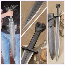 31" Greek Warrior Xiphos Spartan Replica Sword Stainless Steel Blade w/ Scabbard