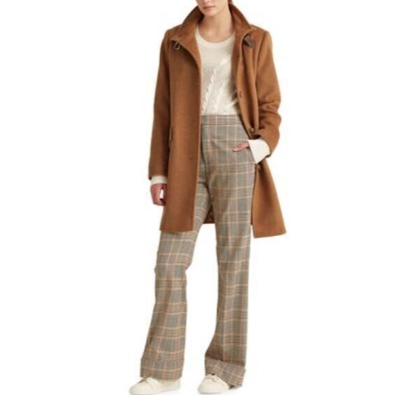 New Ralph Lauren Women's Buckle-Collar Coat 10 New Vicuna OC3023