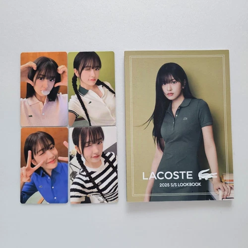 [公式] IVE ANYUJIN x LACOSTE 25 S/S Promotional PHOTOCARD + LOOKBOOK SET - 25 MAY