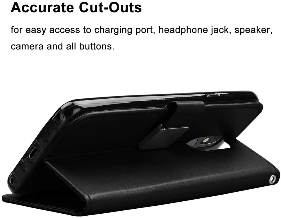 Galaxy J3 Star/J3 2018/J3 Orbit/J3 V 3rd Gen Case Leather Magnetic Wallet Cover - Image 2 of 4