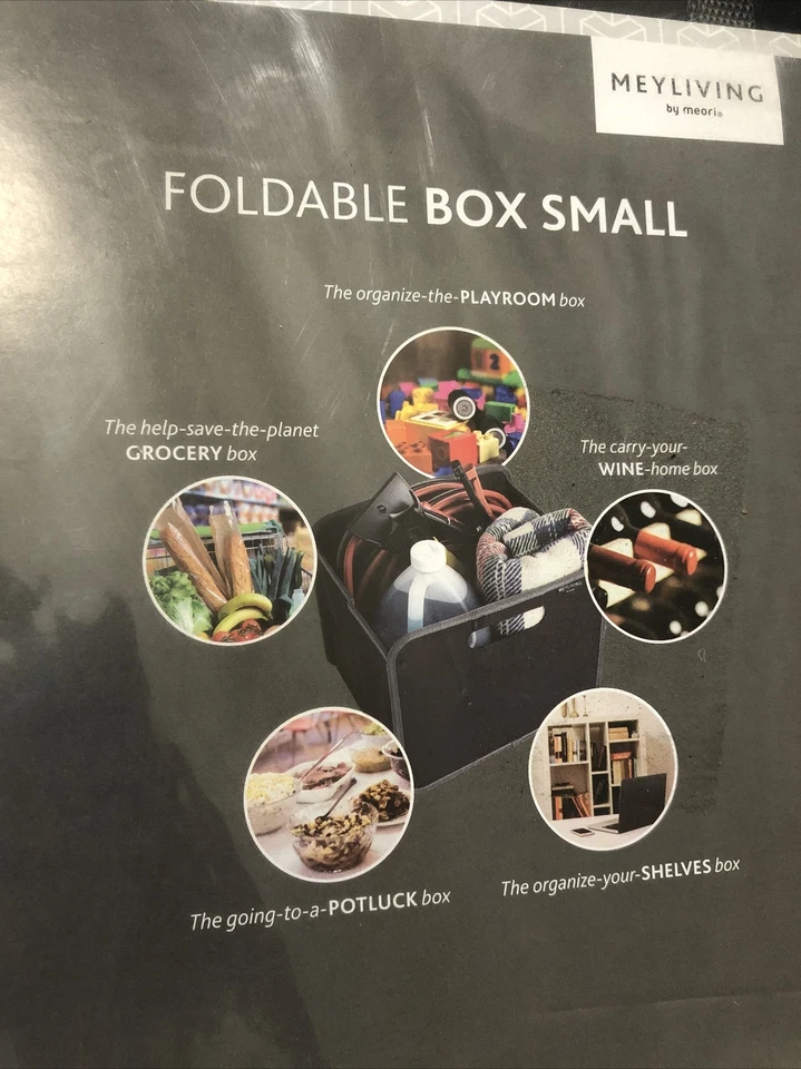 Meyliving Foldable Storage Box Foldable Easy Access Strong w/ Handles - Image 2 of 4