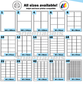 address label sheets for printer