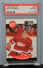 1990 PRO SET # 606 Keith Primeau RC PSA 10 GEM MT # 27137443 DETROIT RED WINGS !