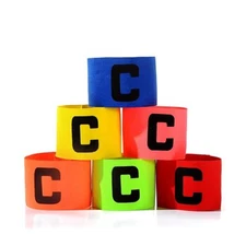 6 Pack Football Soccer Captain Armband Anti-Drop Captains Elastic Armbands