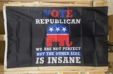 Republican Flag FREE SHIP Save America Vote Red Trump Desantis USA Sign 3x5’