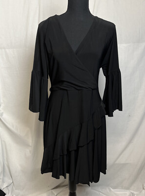 French Connection Ellette Jersey Wrap Dress - Black - 8 French Connection Ellette Jersey Wrap Dress - Black - 8