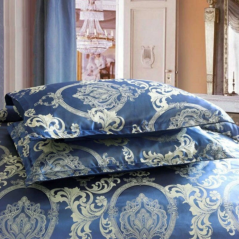 Weave Duvet Cover Bed Euro Bedding Set 240x220 Quilt For Double Home Pillowcases - Image 4 of 4