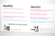 NEW Heurtier Super 8 Movie Projector P6-24B ST 42 Sales Brochure Ad FRANCE