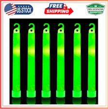 32 Ultra Bright 6 Inch Large Green Glow Sticks - Chem Lights Sticks with 12 H