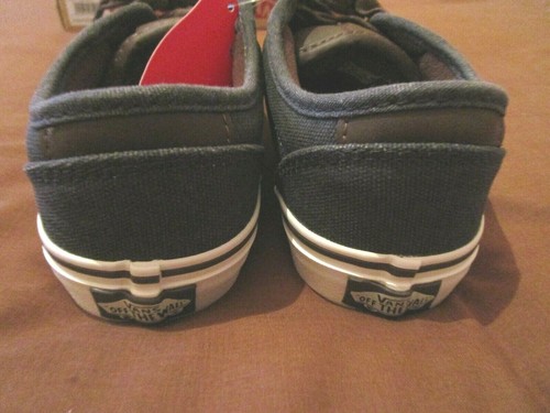 YOUTH VANS ATWOOD DELUXE LOW TOP SIZE UK 4 EU 36.5 / 37 23 cm DARK DENIM BROWN - Picture 8 of 10