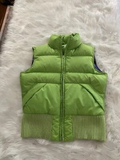 Tommy Hilfiger Green Vest Sz Medium Zip UP 