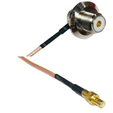 RG316 UHF Female Angle Bulkhead to SMB MALE RF Cable Rapid-SHIP LOT