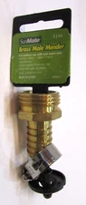 New 1990's Orbit Irrigation Sunmate Solid Brass Male Garden Hose Mender w Clamp