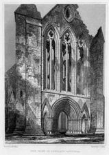 Scotland DUNBLANE CATHEDRAL CHURCH ~ Old 1840s Architecture Art Print Engraving
