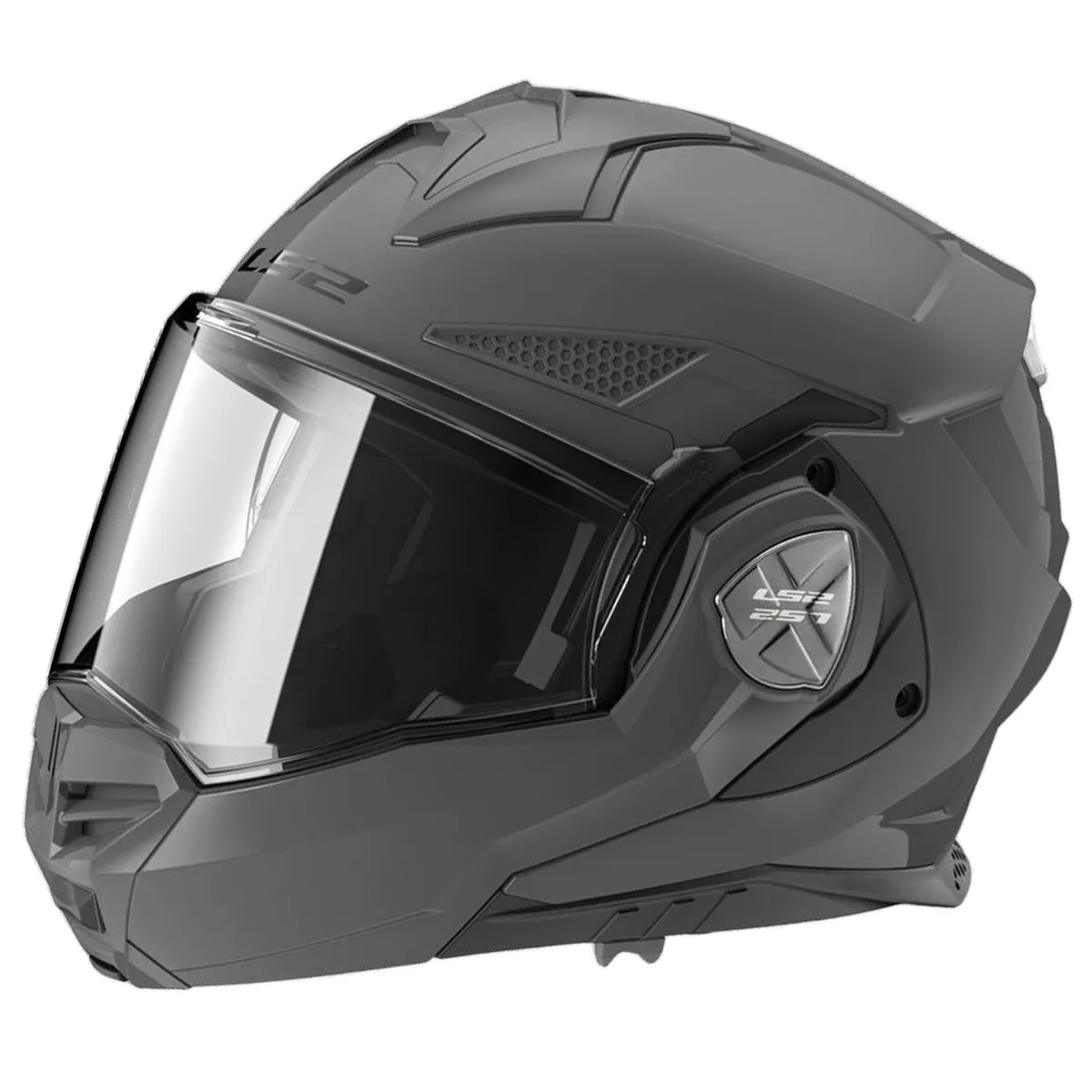 LS2 FF901 ADVANT X Modular Flip up Dual Visor Motorcycle Crash Helmet Nardo Grey