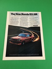 MAZDA RX-3 RX 3 RX-XSP ORIGINAL VINTAGE PRINT AD ADVERTISEMENT PRINTED A1