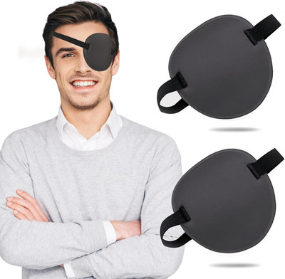 Eye Patch, 2PCS 3D Adjustable Eyepatch, Medical Eye Patches for Right or Left Ey