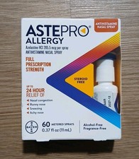 Astepro Allergy 24 Hr Relief Antihistamine Nasal Spray 60 Sprays Expires:12/27