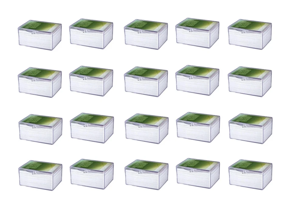FUNDA ULTRA PRO de 100 NUEVOS 100 soportes de caja de plástico con bisagras para tarjetas coleccionables!