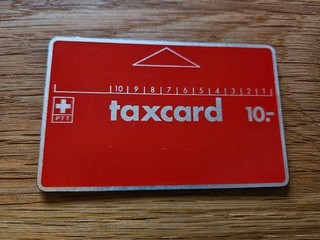 Telefonkarte / Taxcard Schweiz P1C von 1983 !!! Stanznummer: C0 023 124 !! RAR