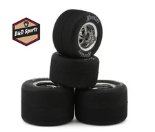 1RC (1RC5568) - 1/18 Super Modified Hoosier Tires (Chrome) (4) (F/R)